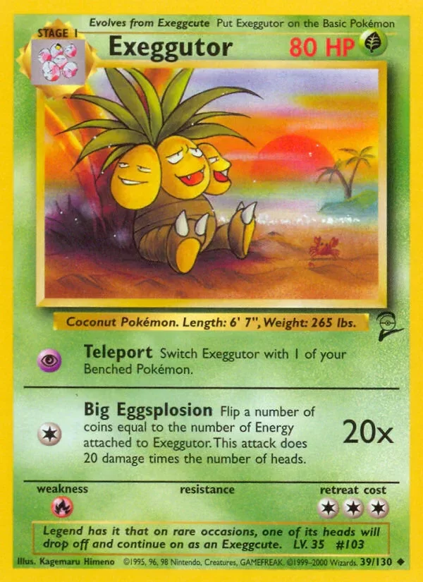Producto - Exeggutor (39/130) [Base Set 2]