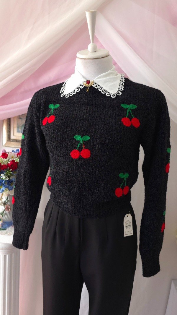 Producto - Sweater Cherry Negro! IMPORTADO NUEVO