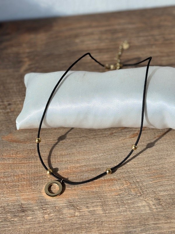 Producto - Collar mini Dona Acero dorado