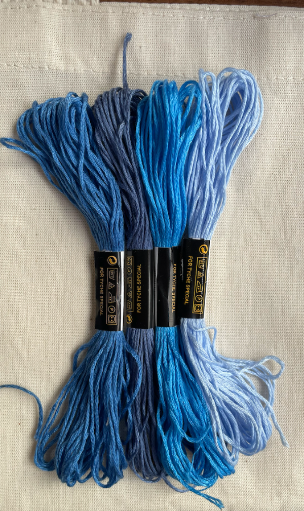 Producto - Hilos gama azul