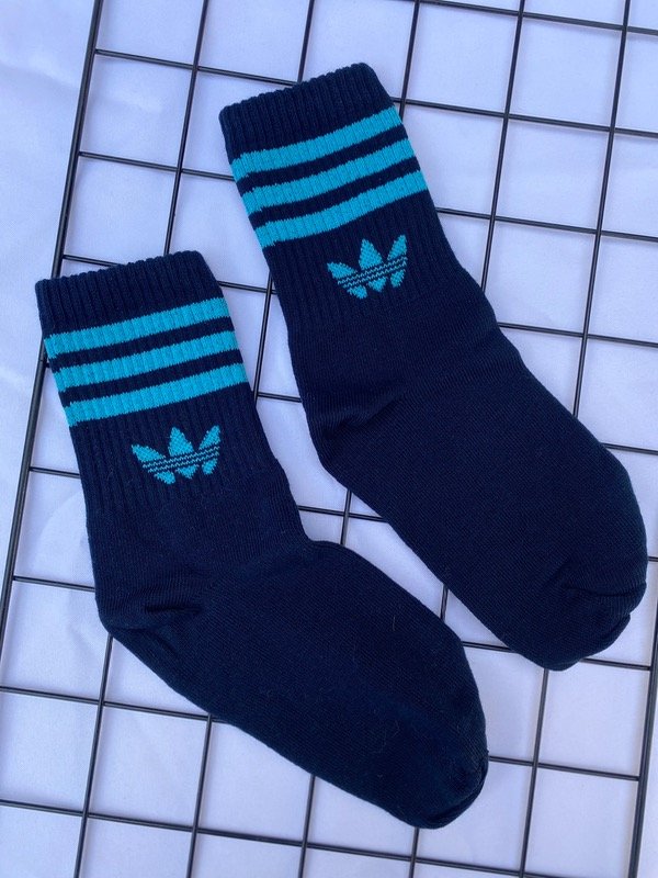 Producto - Medias 3/4, adidas azul con turquesa