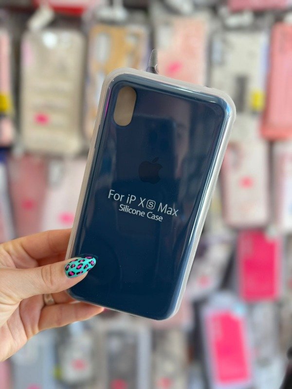 Producto - Silicone Case Iphone XS MAX azul cobalto