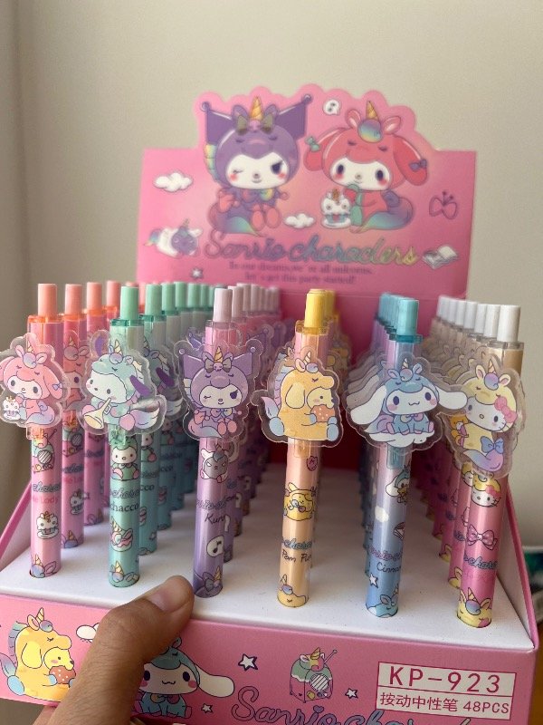 Producto - 6 lapiceras kuromi perladas