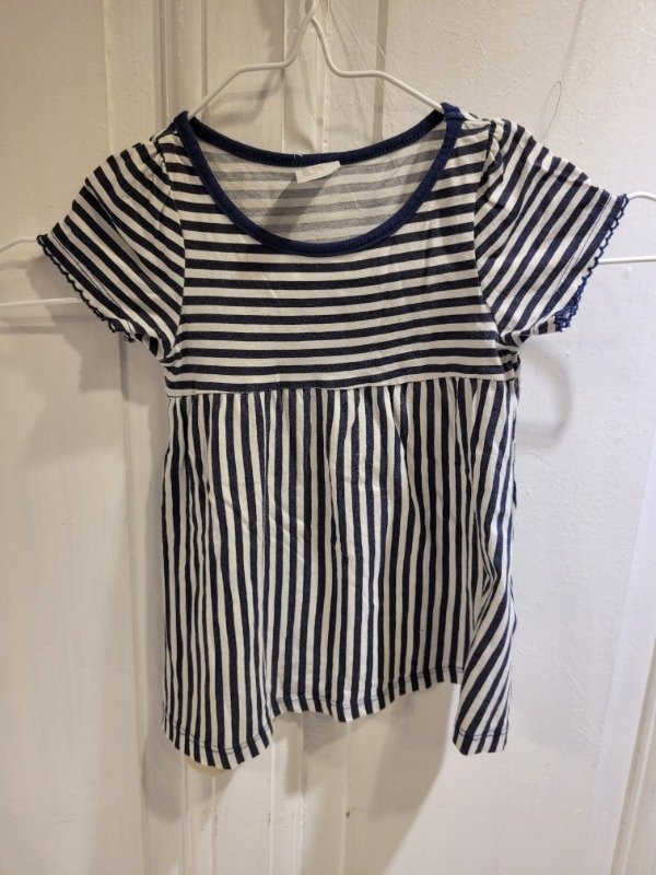 Producto - Vestido HyM rayado azul y blanco Talle 6/9 meses - PRECIO: 9X