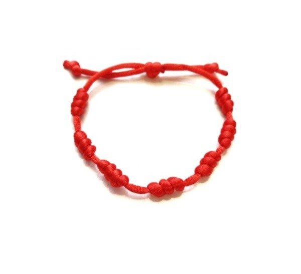 Producto - Pulsera 7 Nudos Roja - 1