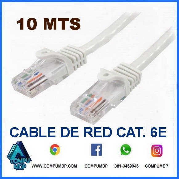 Producto - CABLE DE RED CATEGORIA 6E 10MTS