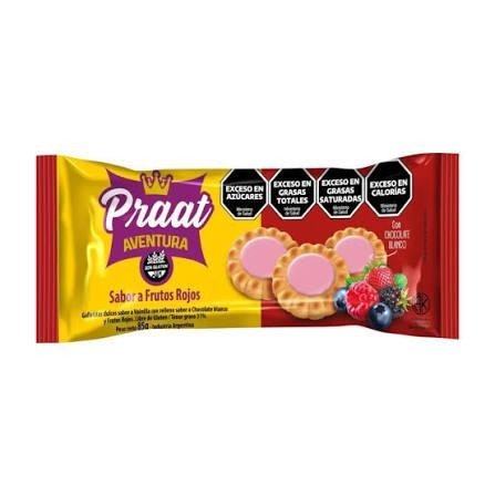 Producto - Galletitas Aventuras rellena de Frutos Rojos -Praat-
