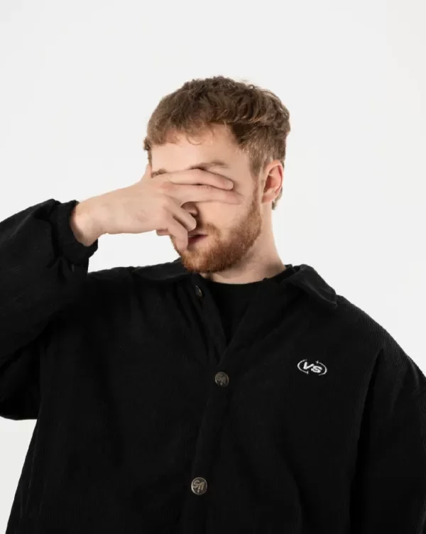Producto - Campera vs Corderoy Natural Chaket negro