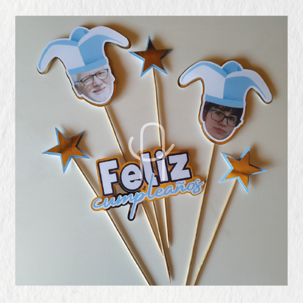 Producto - Topper torta 3D con detalles en Metalina