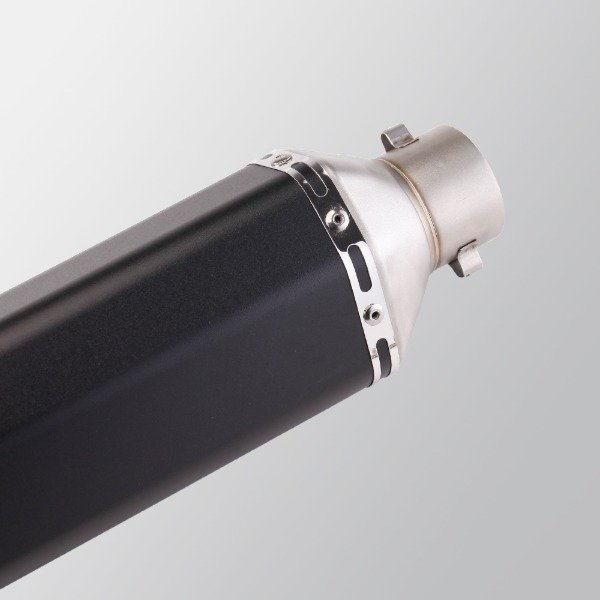 Producto - Escape Silenciador Tipo Akrapovic Mediano Universal Negro + DB Killer - 1