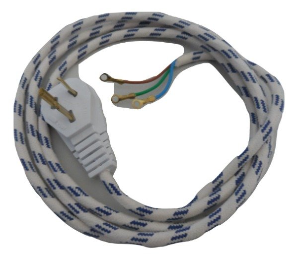 Producto - Cable De Plancha 3 Patas Con Terminal Ojal 1,75m - Nacional