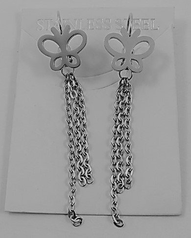 Producto - AROS DE ACERO CON DIJE STRASS X PAR 1312-1