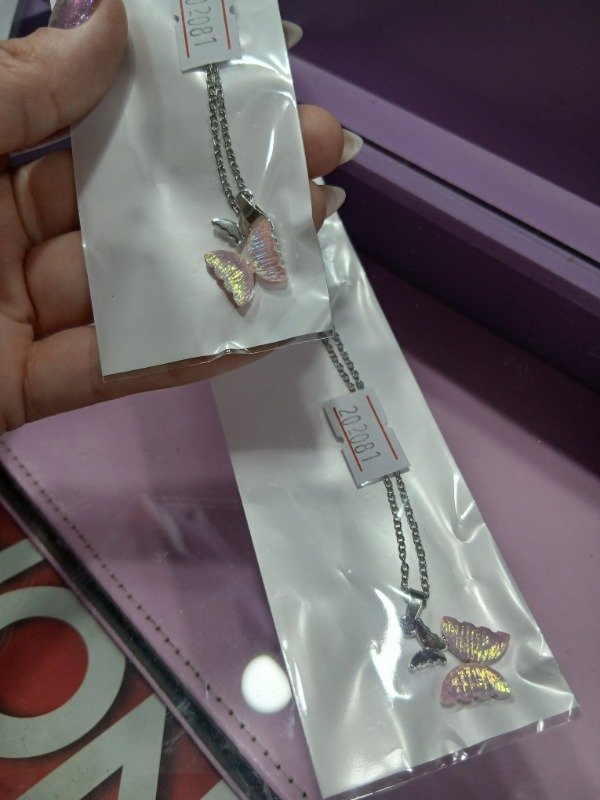 Producto - Cadena mariposa rosa 202081