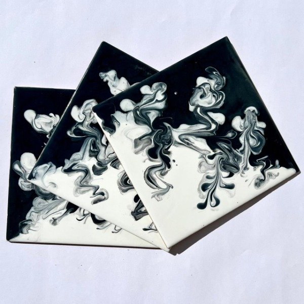 Producto - Azulejo artísticos Aqua- Blanco/Gris