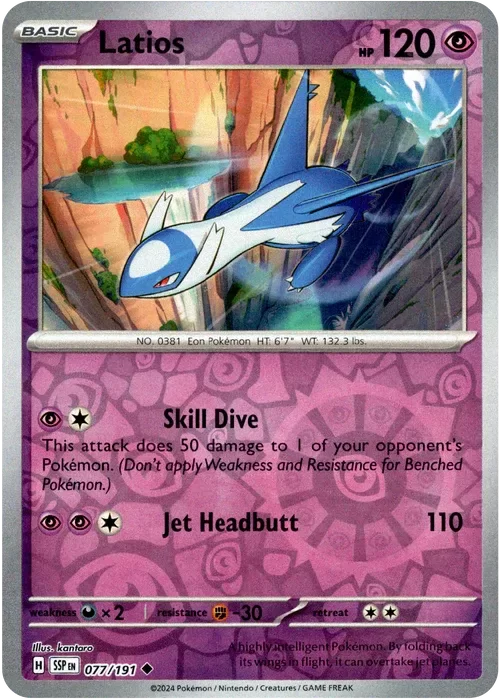 Producto - Latios - 077/191 - Surging Sparks - Reverse Holo