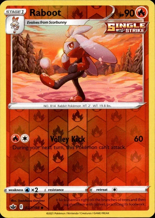 Producto - Raboot - 027/198 - Chilling Reign - Reverse Holo