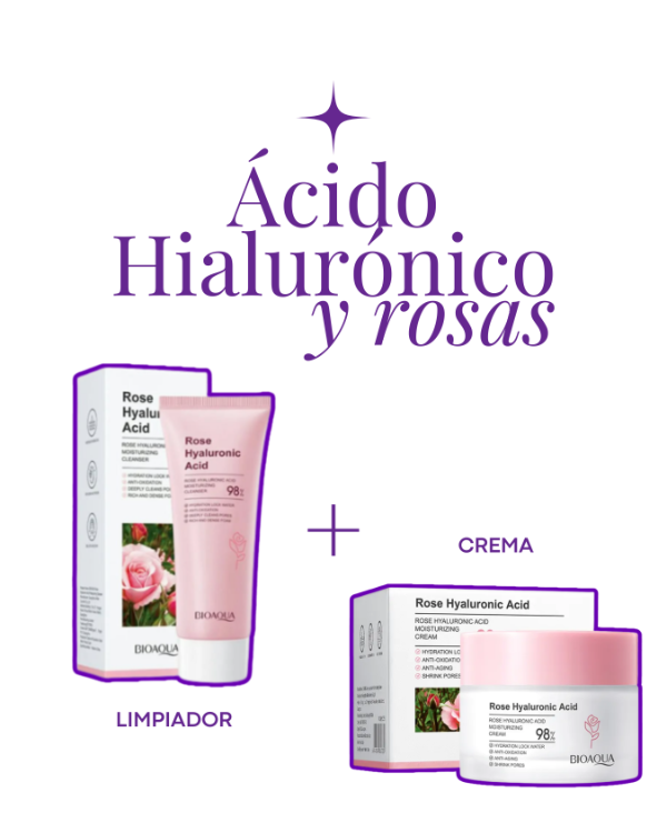 Producto - Combo Ácido Hialurónico + Rosas - BIOAQUA