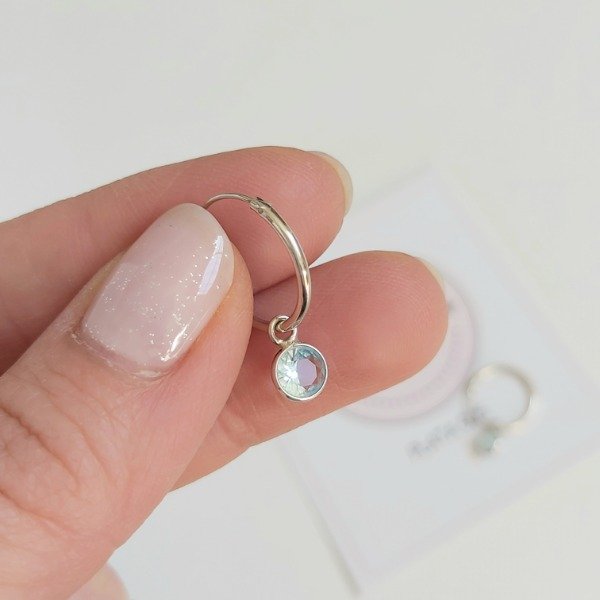 Producto - Argollita Circle celeste