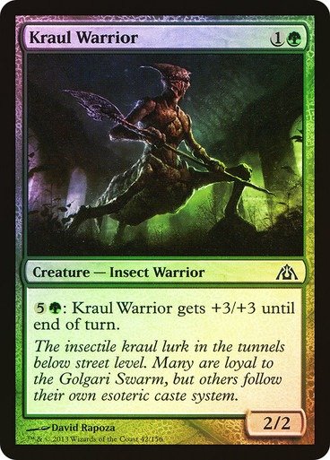 Producto - Kraul Warrior Foil  Dragon's Maze