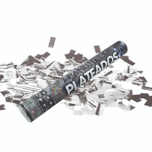 Producto - Cañón Lanza Confetti Plateado