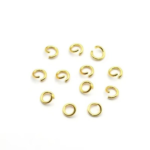 Producto - Argollitas de Unión / 3 MM / Acero Quirúrgico DORADO