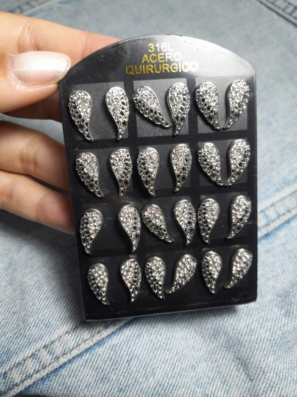 Producto - Aros alas strass