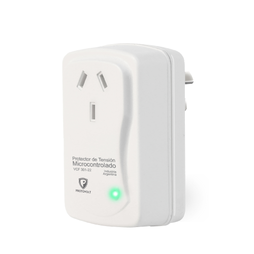 Producto - Protector de tensión microcontrolado. ENCHUFABLE