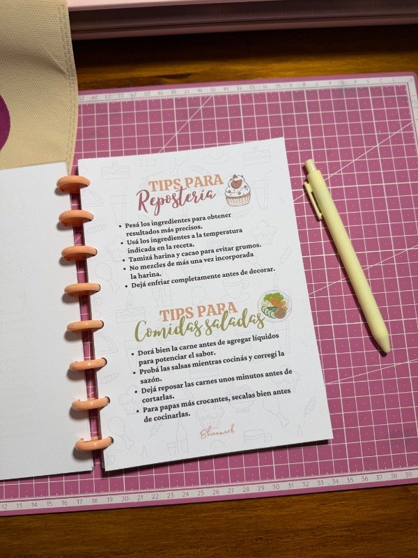 Producto - Recetario pink - 2