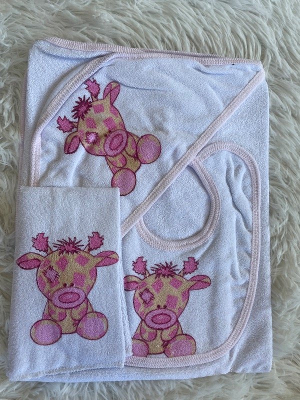 Producto - Set bebé Toalla+capucha+babero
