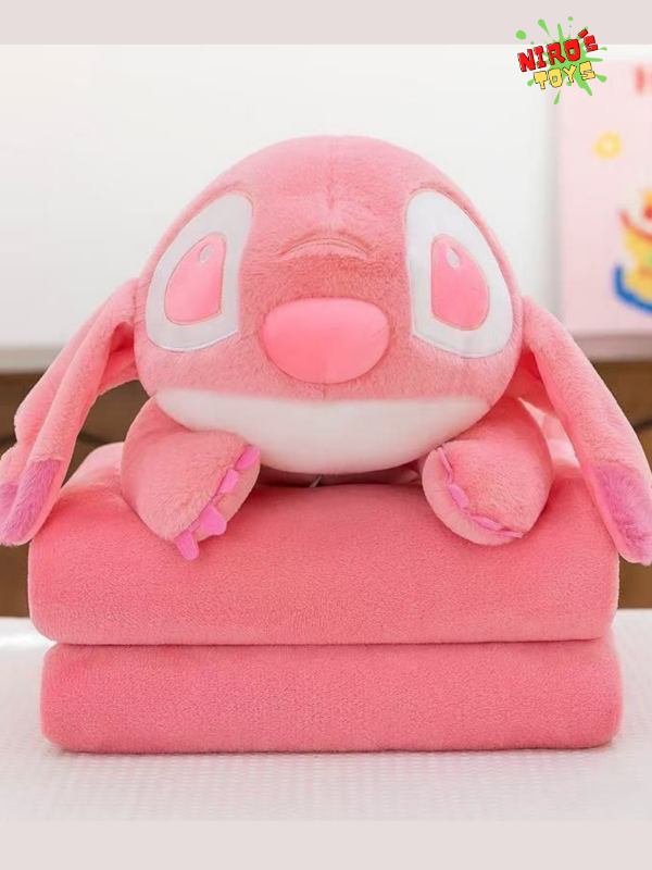 Producto - Stitch + Manta (55CM) - Peluche Stitch - Nirostoys