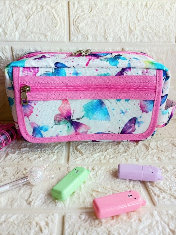 Producto - Cartuchera Linda Mariposas Acuarela