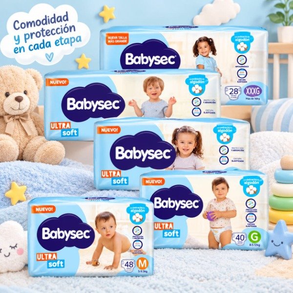 Producto - Babysec Ultra Soft Hper Pack ( paquete chico ) celeste