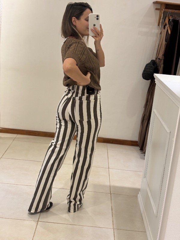 Producto - Jeans rayas cafe - 8