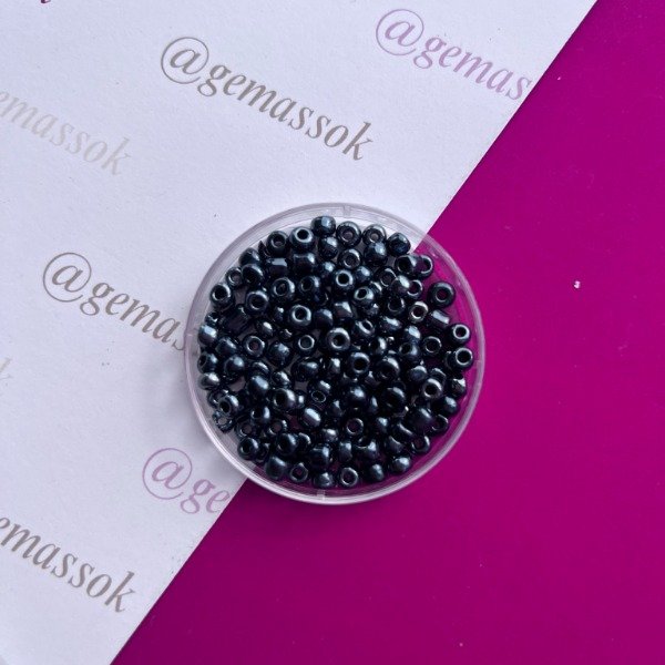 Producto - Mostacilla negro perlado
