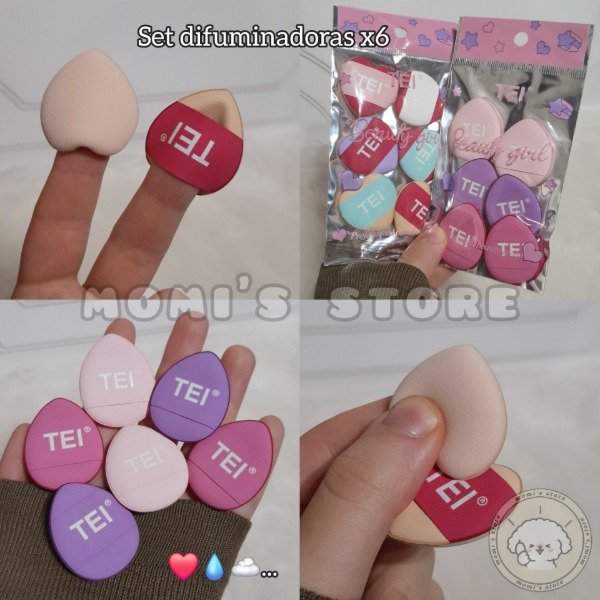Producto - Mini difuminadoras x6 TEI Cosmética