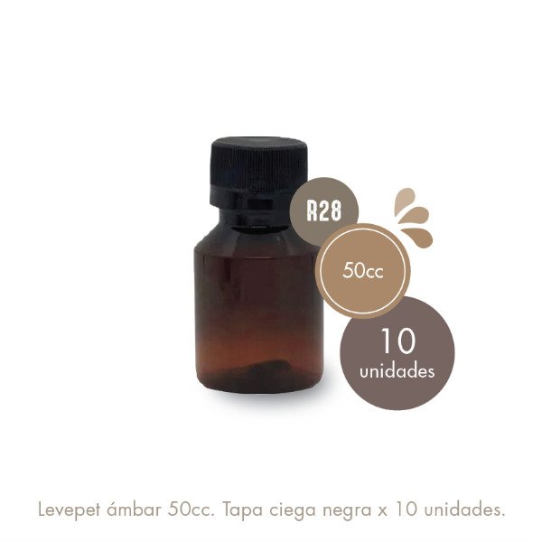 Producto - Levepet 50cc ámbar Tapa Ciega