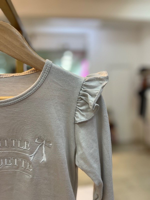 Producto - Camiseta algodón premium "Coquette" (Gris) 0582 KIDS - 1