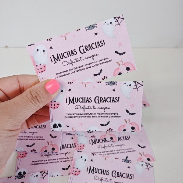Producto - Tarjeta de agradecimiento 9x5cm Simple faz
