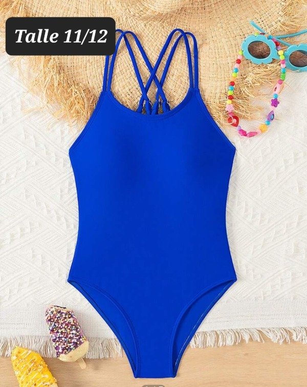 Traje de baño shein talle 11/12 azul