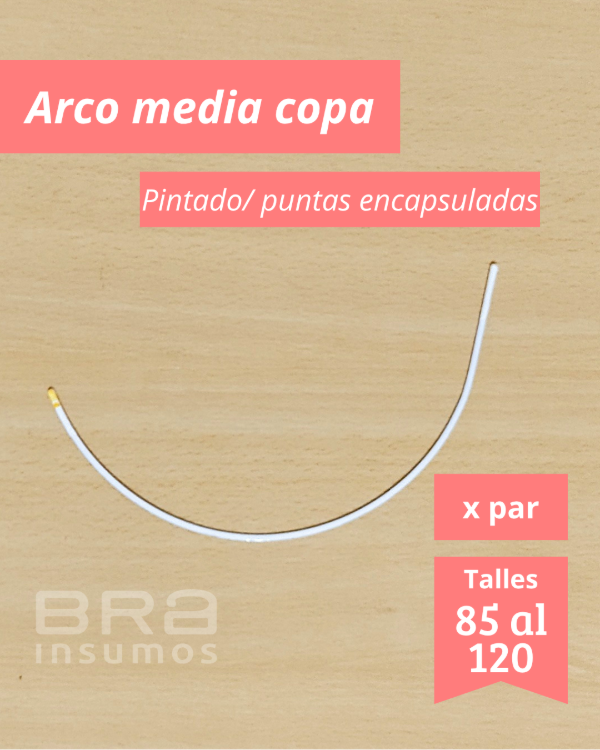 Producto - Arcos Media Copa Pintados - Talles 85, 90, 95, 100, 105, 110, 115, 120 (x Par)