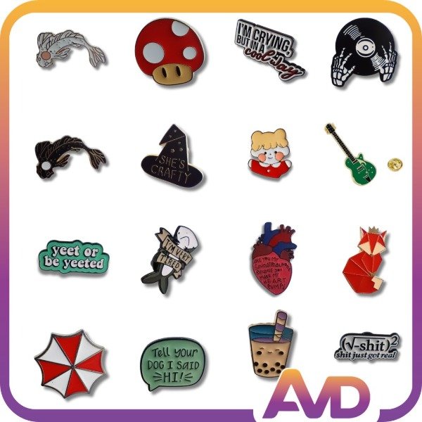 Producto - Pins Metalizados Varios Diseños