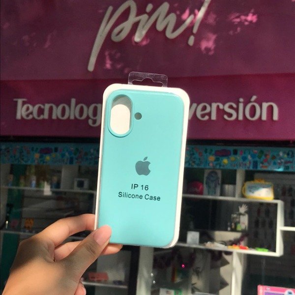 Producto - iPhone 16 Silicone Case Verde Aqua