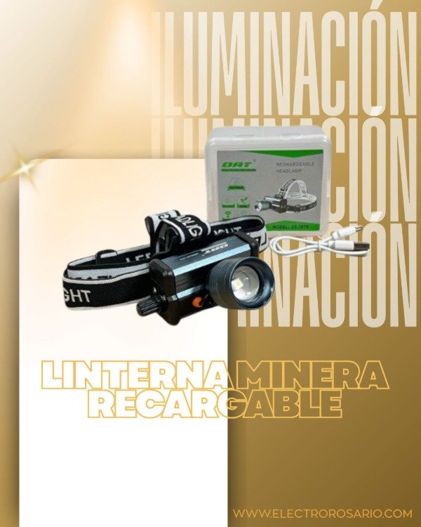 Producto - LINTERNA MINERA RECARGABLE