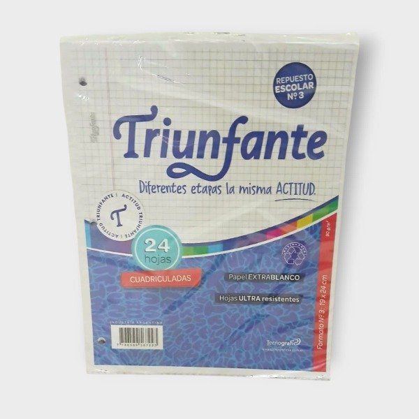 Producto - Block Triunfante 24 hojas cuadriculadas