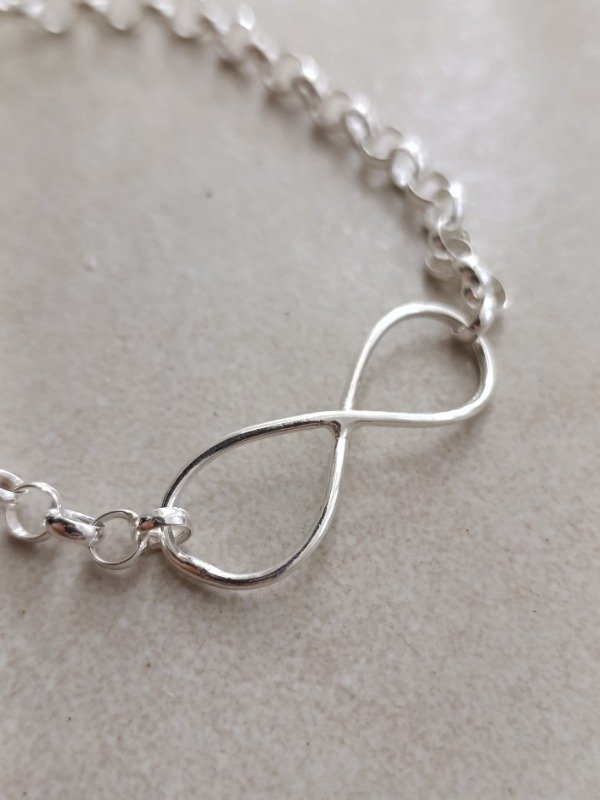 Producto - Pulsera de plata Rolo - Infinito - 1