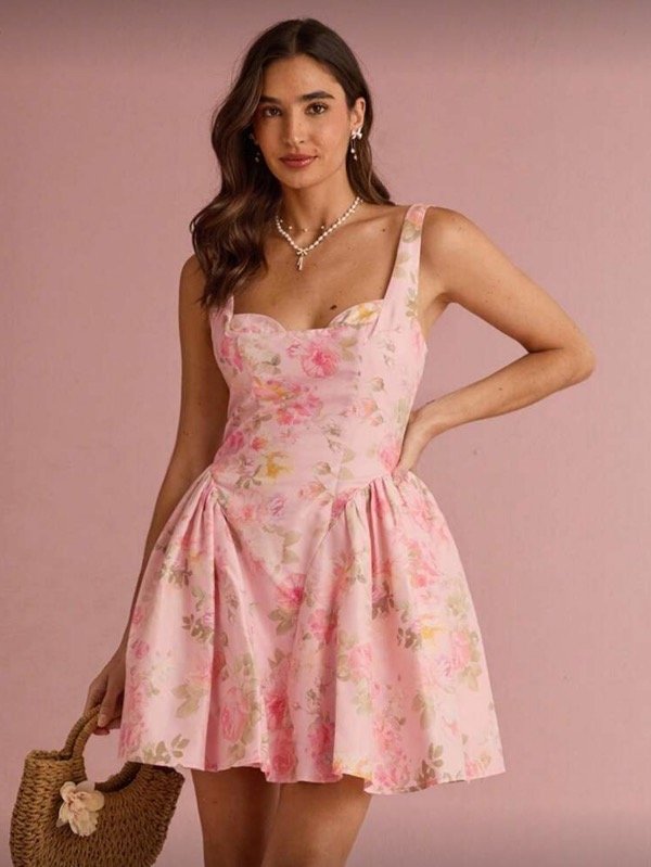 Producto - Vestido romántico importado floreado talle S