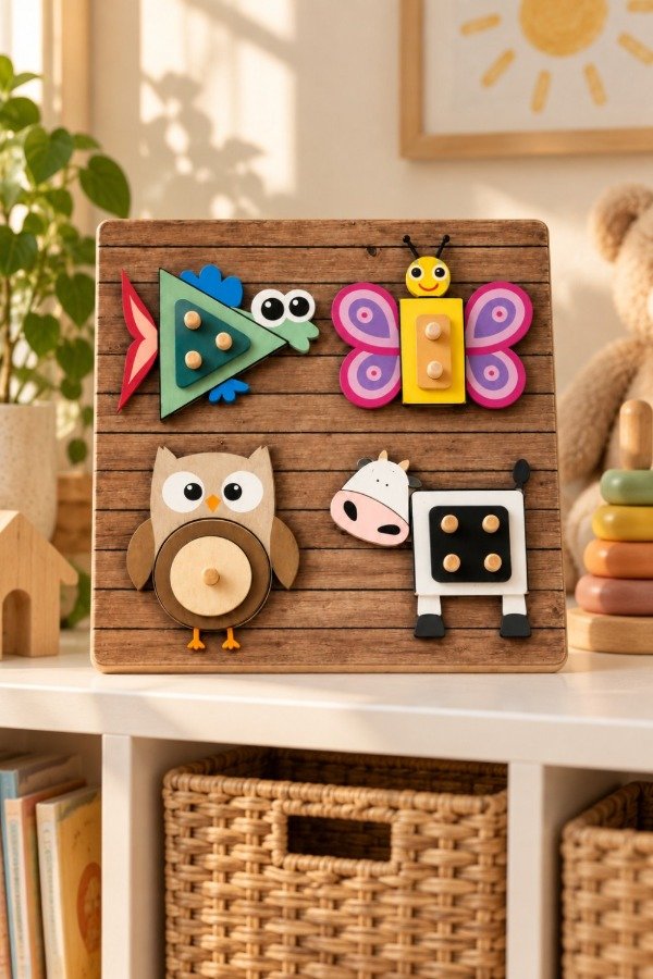 Producto - Juego de encastre de madera animales - 2