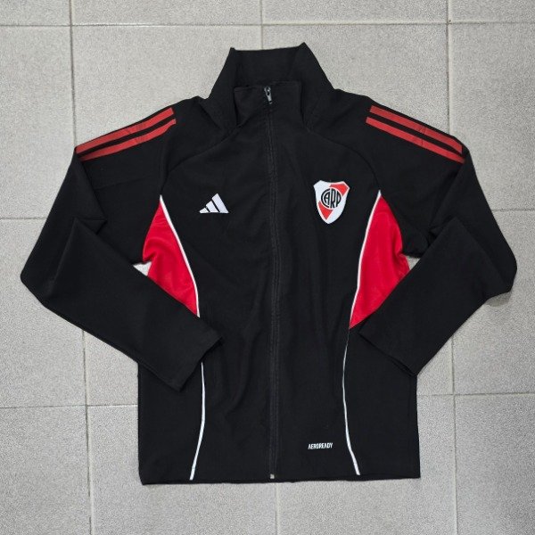 Producto - Campera Rompeviento River Plate Microfibra Negra