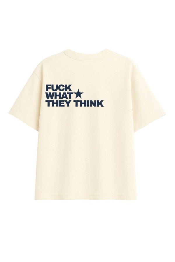 Producto - Fuck What They Think Boxy Marshmallow/Navy
