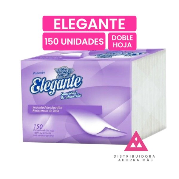 Producto - Pañuelitos Elegante doble hoja de 150 unidades